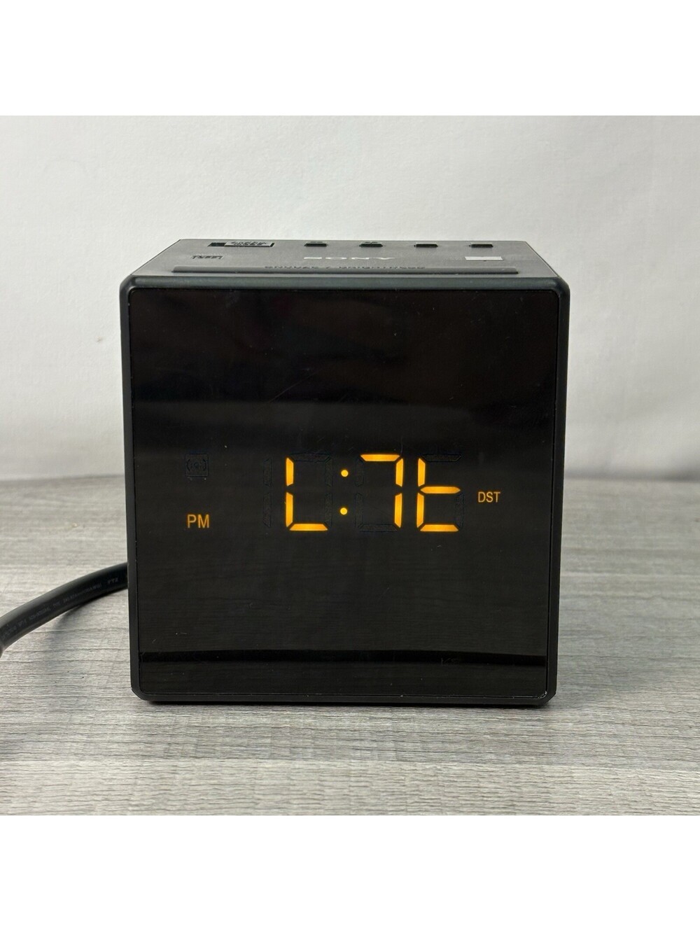 Sony ICF-C1 Alarm Clock Radio AM/FM LED Display ICFC1 in Black